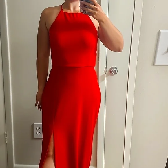 morgan & co red dress Morgan & co red